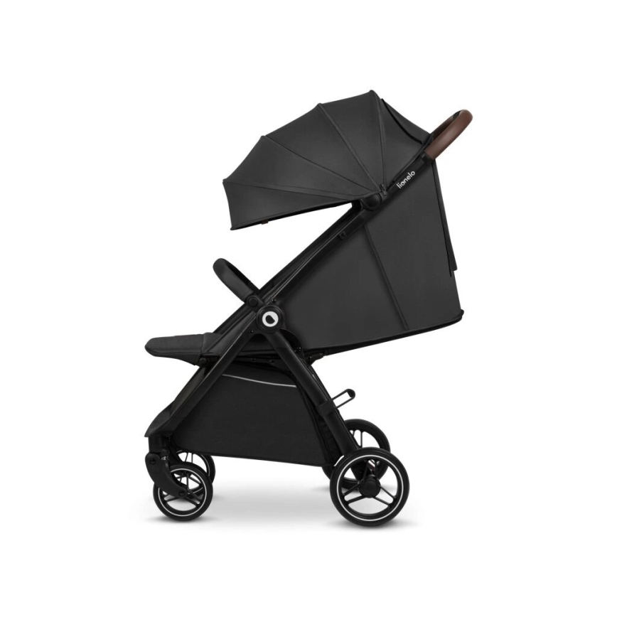 Lionelo - Carrinho de passeio INGRID cinzento escuro/preto