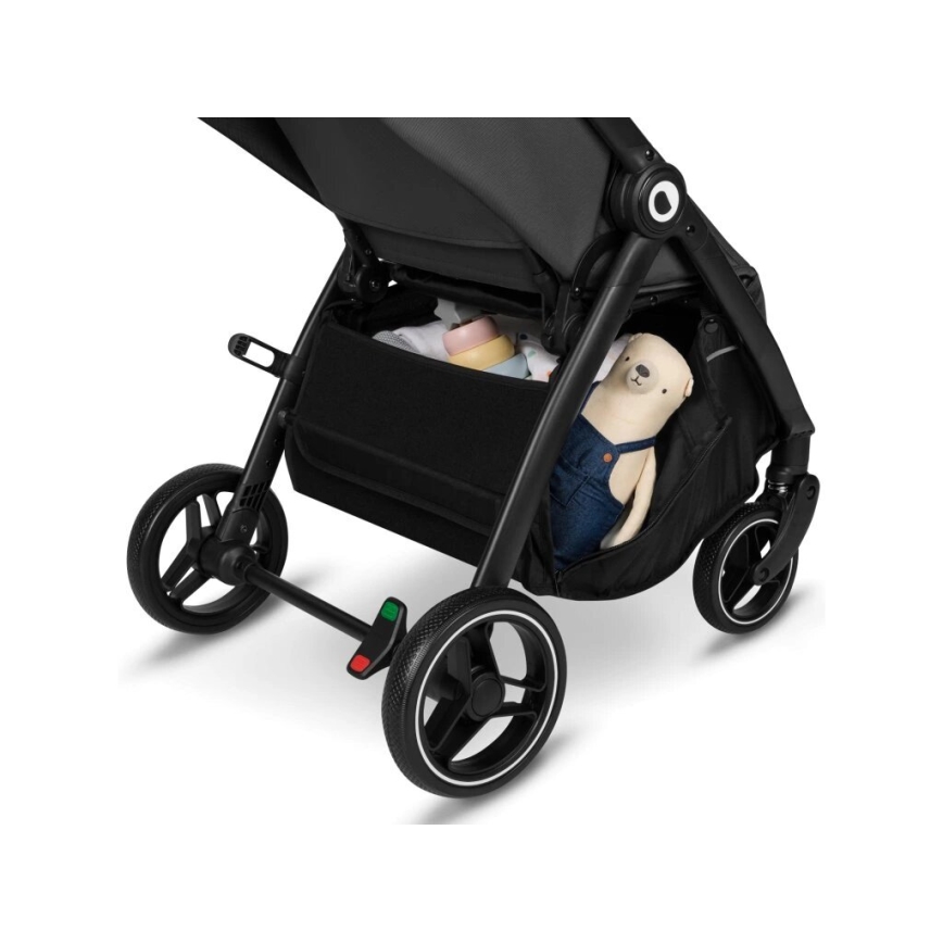 Lionelo - Carrinho de passeio INGRID cinzento escuro/preto