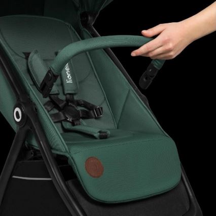 Lionelo - Carrinho de passeio INGRID verde/preto