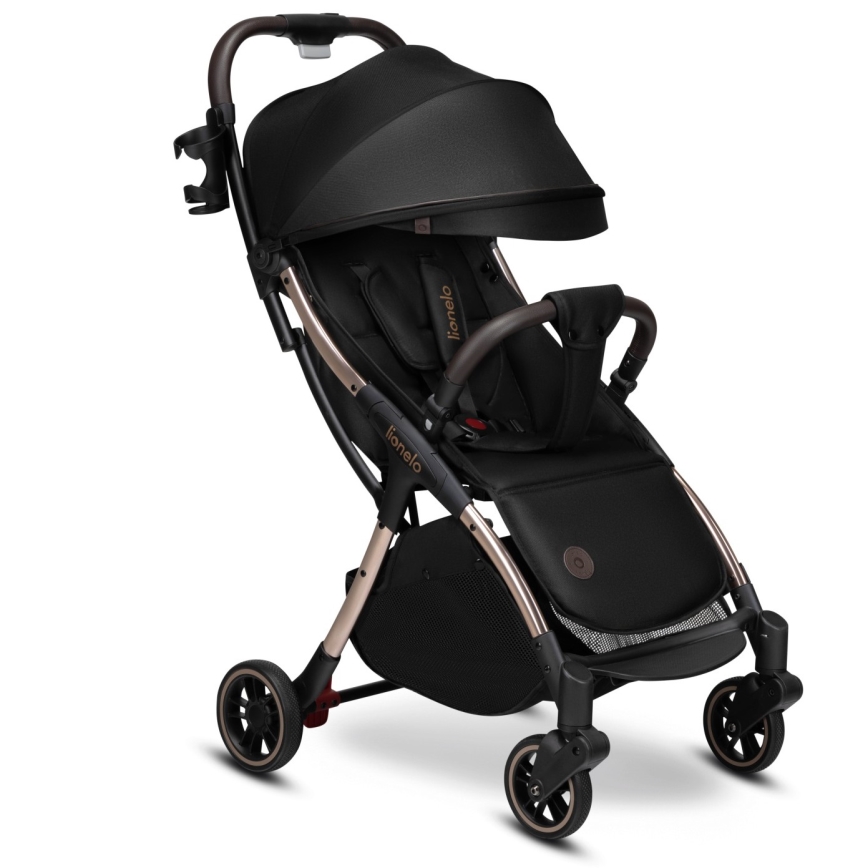 Lionelo - Carrinho desportivo JULIE ONE Preto/Dourado