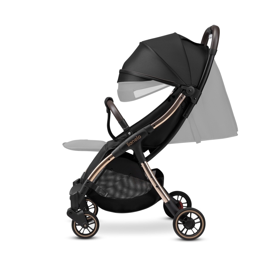 Lionelo - Carrinho desportivo JULIE ONE Preto/Dourado