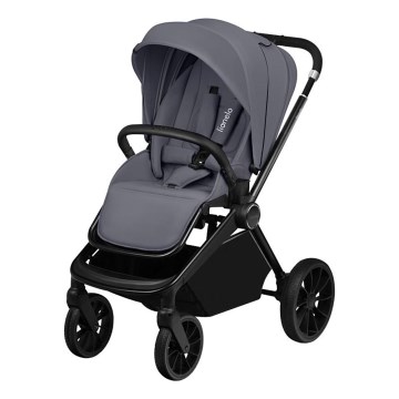 Lionelo - Carrinho desportivo MIKA PLUS Cinzento Stone