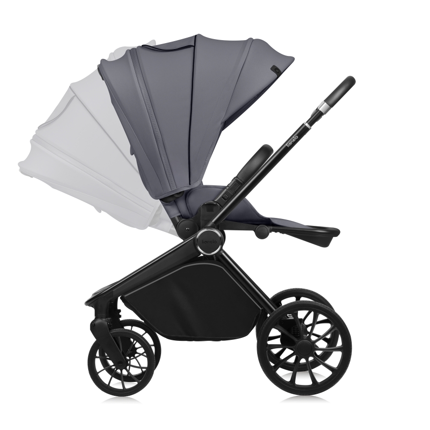 Lionelo - Carrinho desportivo MIKA PLUS Cinzento Stone