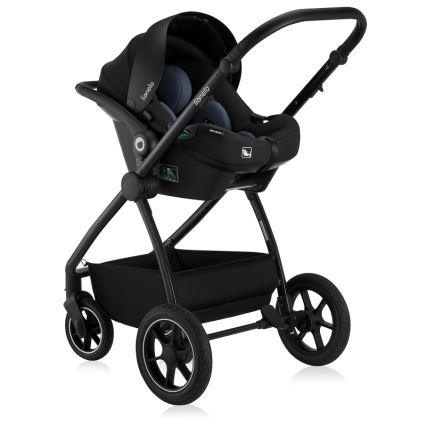 Lionelo - Carrinho multifuncional 3 em 1 MERIL Black Onyx