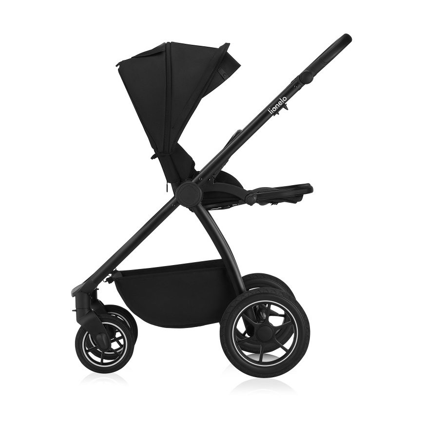 Lionelo - Carrinho multifuncional 3 em 1 MERIL Black Onyx