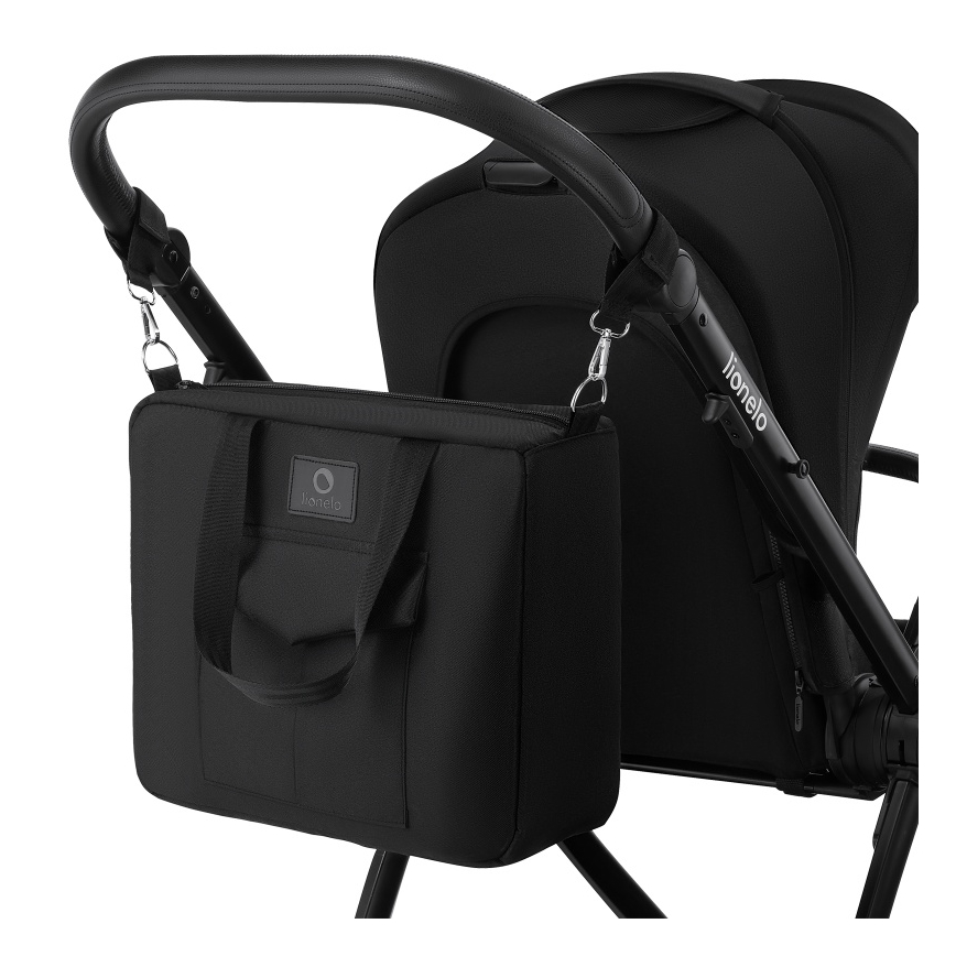 Lionelo - Carrinho multifuncional 3 em 1 MERIL Black Onyx