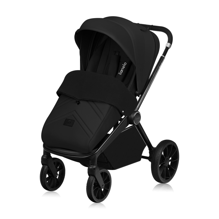 Lionelo - Carrinho multifuncional 3 em 1 MIKA PLUS Black Onyx