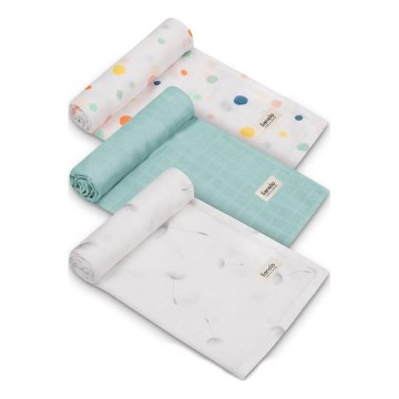 Lionelo - Conjunto com 3 fraldas de bambu BAMBOO SET 70x70 cm Dot