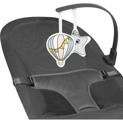 Lionelo - Espreguiçadeira para bebé JUNE cinzento