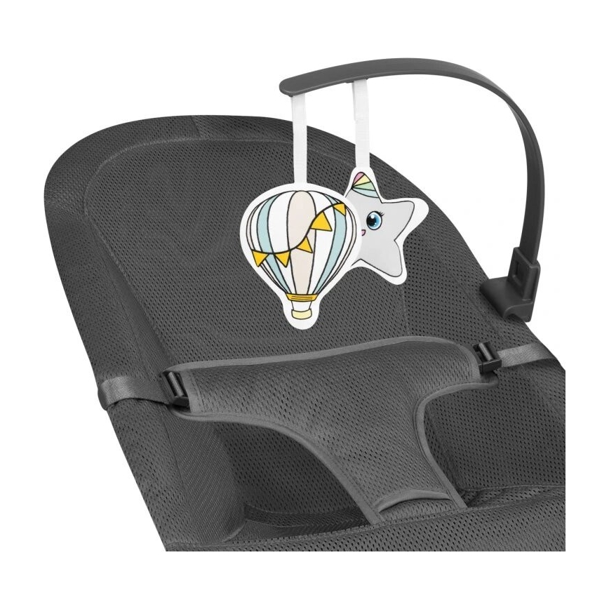 Lionelo - Espreguiçadeira para bebé JUNE cinzento