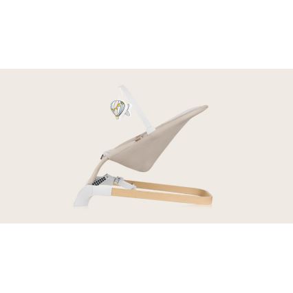 Lionelo - Espreguiçadeira para bebé LILAC bege