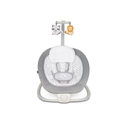 Lionelo - Espreguiçadeira vibratória para bebé com uma melodia PASCAL cinzento