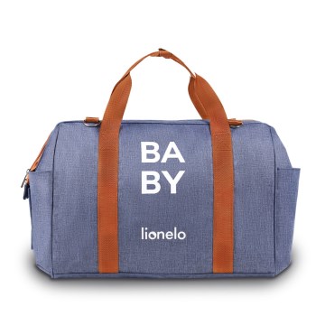 Lionelo - Mala de fraldas para carrinho IDA Blue Denim