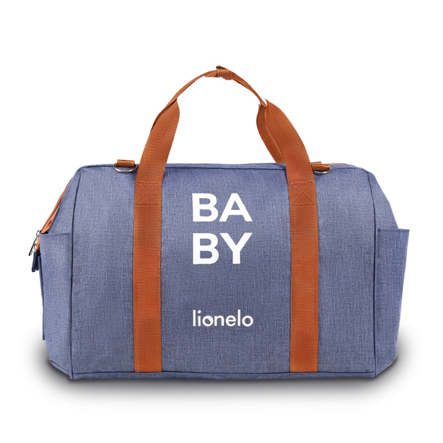 Lionelo - Mala de fraldas para carrinho IDA Blue Denim