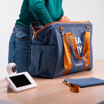 Lionelo - Mala de fraldas para carrinho IDA Blue Denim