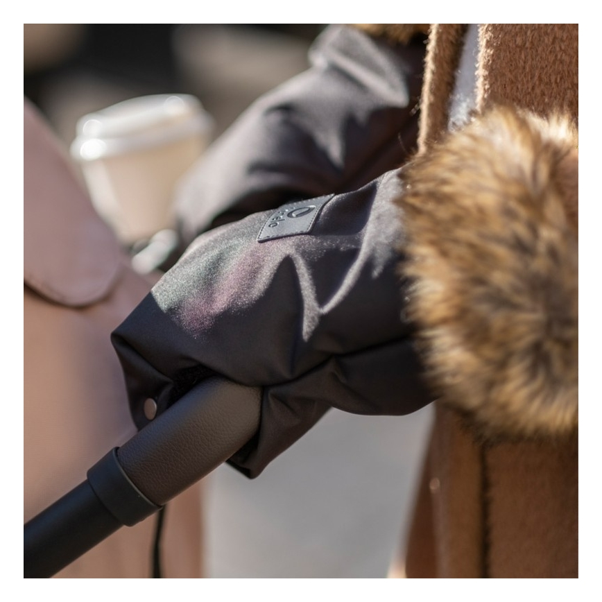 Lionelo - Manoplas para carrinho HANDMUFF Preto