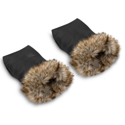 Lionelo - Manoplas para carrinho HANDMUFF Preto