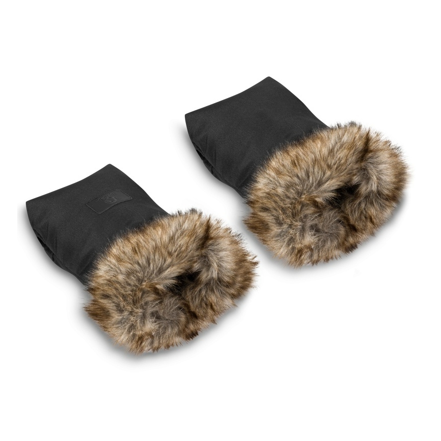 Lionelo - Manoplas para carrinho HANDMUFF Preto