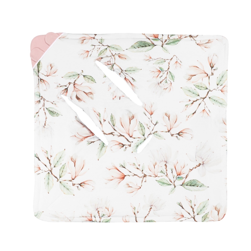 Lionelo - Manta envelopante para cadeirinha de automóvel TRAVEL SWADDLE 90x90 cm Bege Magnólia