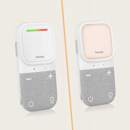 Lionelo - Monitor de bebé áudio recarregável sem fios BABYLINE 2.2 5V