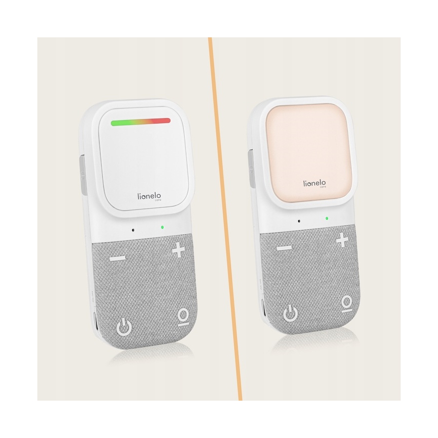 Lionelo - Monitor de bebé áudio recarregável sem fios BABYLINE 2.2 5V