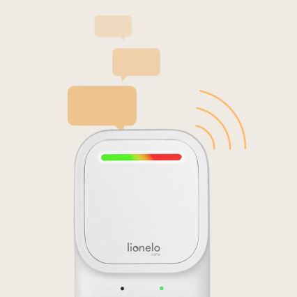 Lionelo - Monitor de bebé áudio recarregável sem fios BABYLINE 2.2 5V