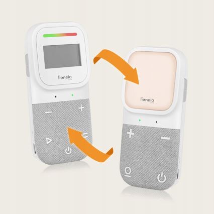 Lionelo - Monitor de bebé áudio recarregável sem fios BABYLINE 2.3 5V