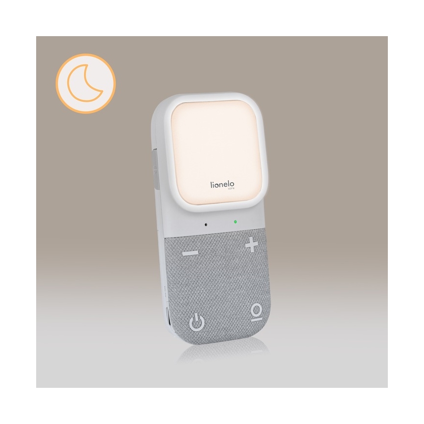 Lionelo - Monitor de bebé áudio recarregável sem fios BABYLINE 2.3 5V