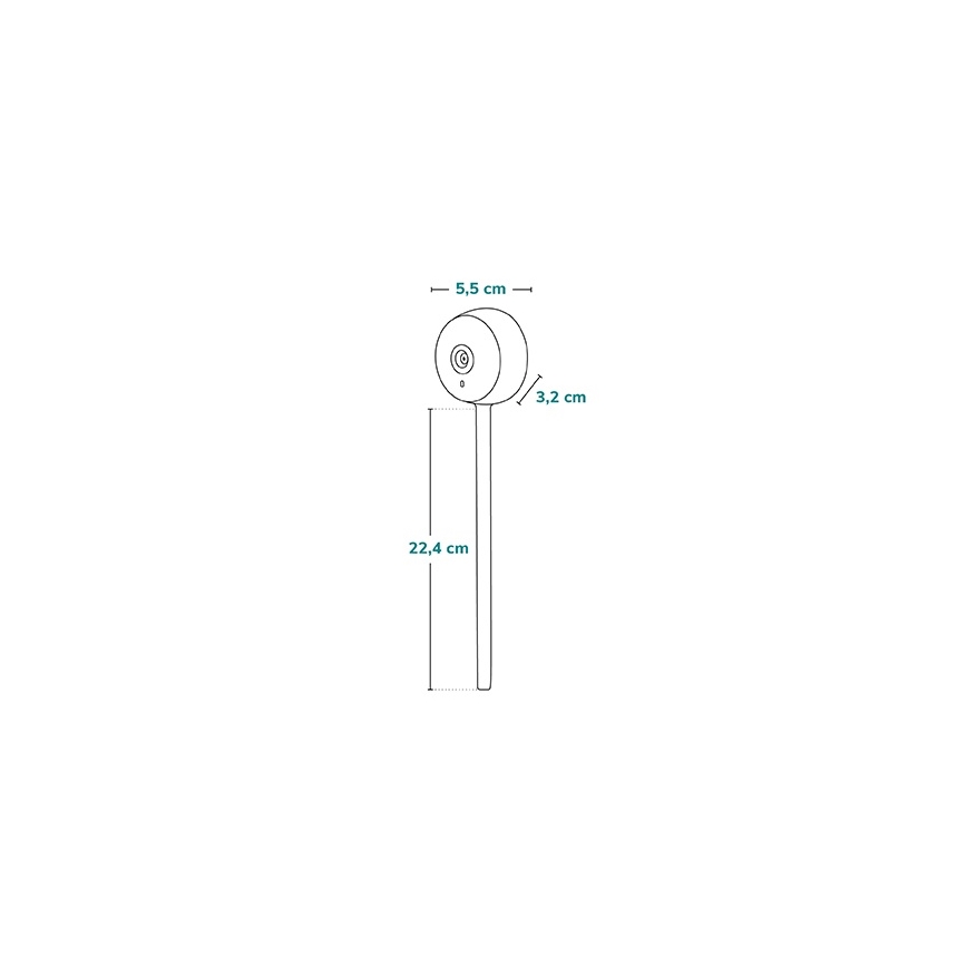 Lionelo - Monitor de bebé inteligente BABYLINE SMART Wi-Fi Preto