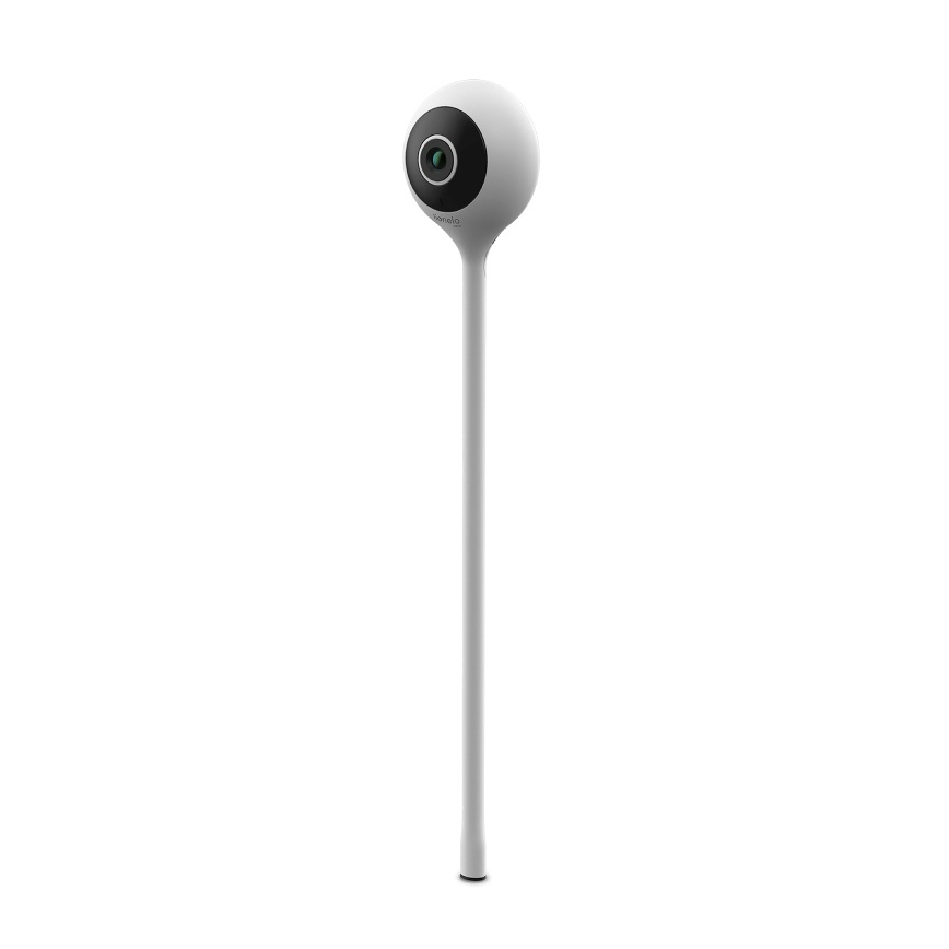 Lionelo - Monitor de bebé inteligente BABYLINE SMART Wi‑Fi Branco