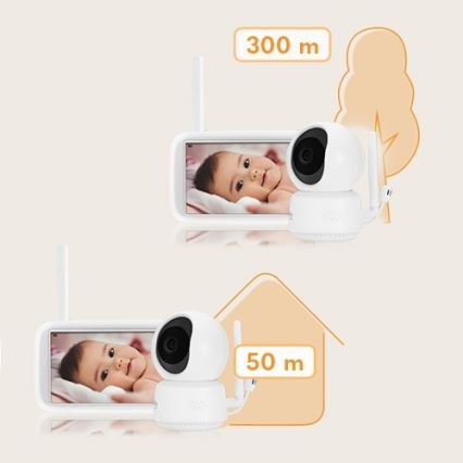 Lionelo - Monitor para bebé BABYLINE 9.1 5V 3600 mAh