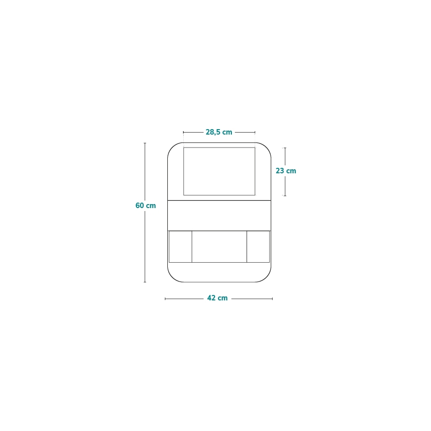 Lionelo - Organizador para automóvel SEAT ORGANIZER Cinzento