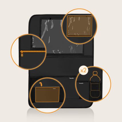 Lionelo - Organizador para automóvel SEAT ORGANIZER Preto
