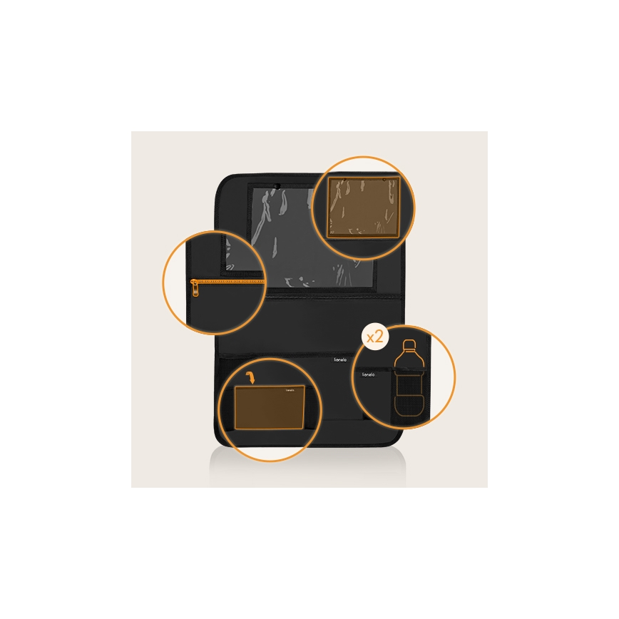 Lionelo - Organizador para automóvel SEAT ORGANIZER Preto