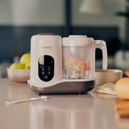 Lionelo - Panela a vapor 5em1 BABYMENU 110W/230V branco/cinzento