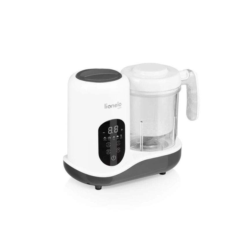 Lionelo - Panela a vapor 5em1 BABYMENU 110W/230V branco/cinzento