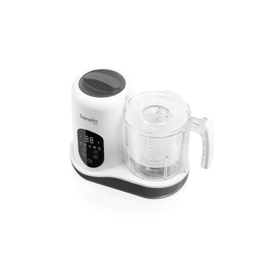Lionelo - Panela a vapor 5em1 BABYMENU 110W/230V branco/cinzento