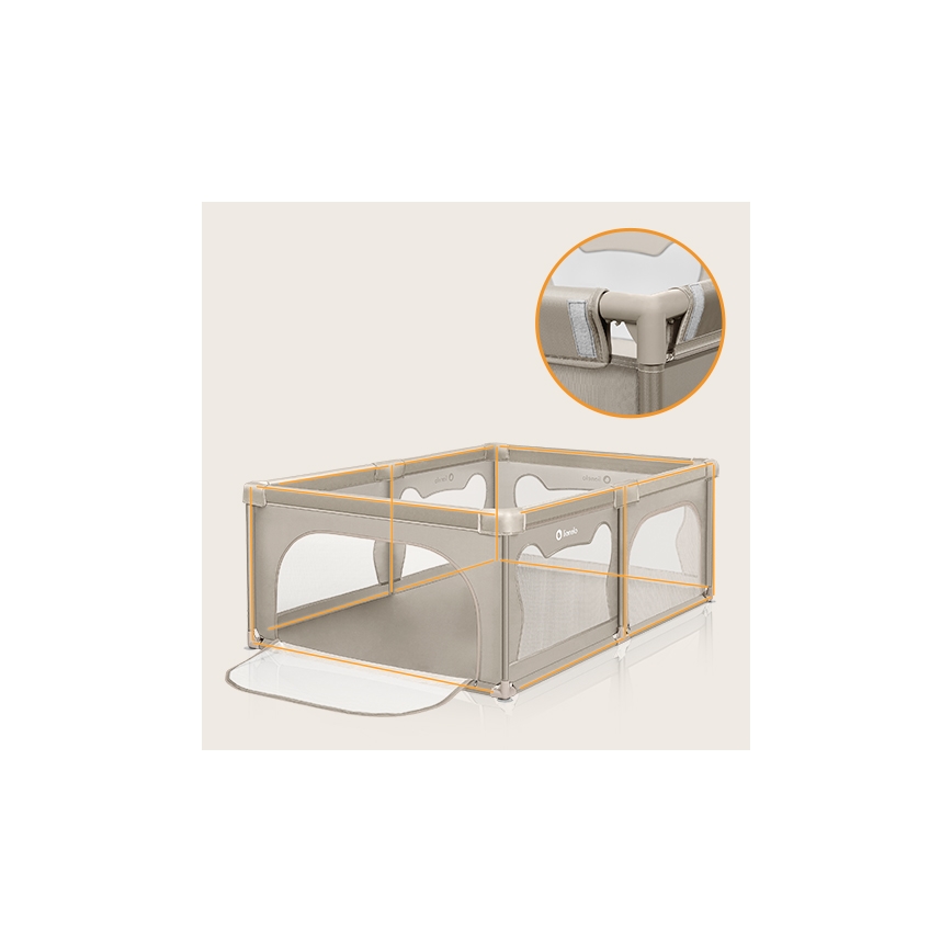 Lionelo - Parque infantil WILLOW bege