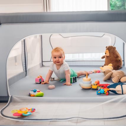 Lionelo - Parque infantil WILLOW cinzento