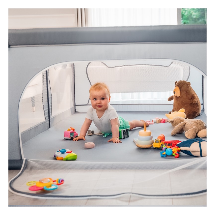 Lionelo - Parque infantil WILLOW cinzento