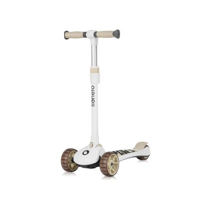 Lionelo - Patinete infantil 2 em 1 FRANKY branco/bege