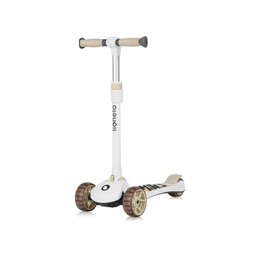 Lionelo - Patinete infantil 2 em 1 FRANKY branco/bege