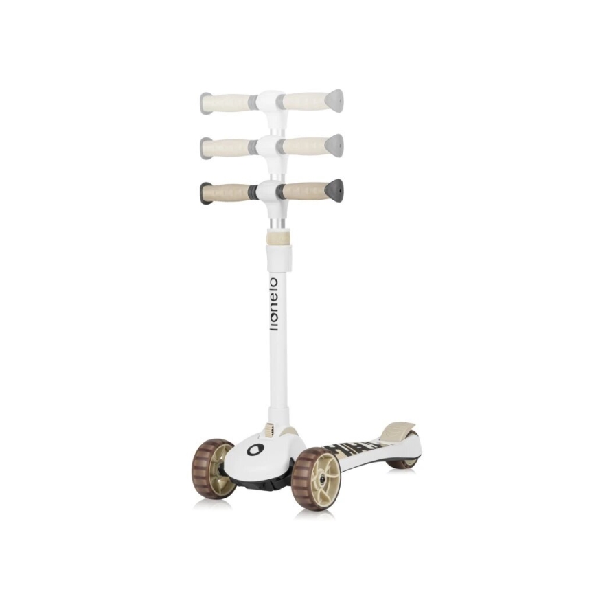 Lionelo - Patinete infantil 2 em 1 FRANKY branco/bege