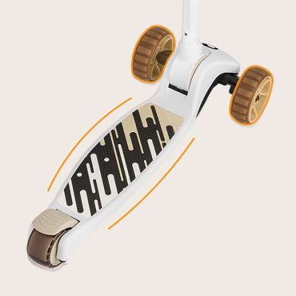 Lionelo - Patinete infantil 2 em 1 FRANKY branco/bege