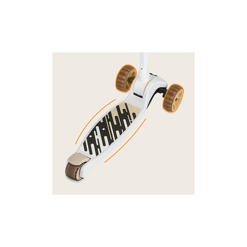Lionelo - Patinete infantil 2 em 1 FRANKY branco/bege