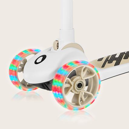 Lionelo - Patinete infantil 2 em 1 FRANKY branco/bege
