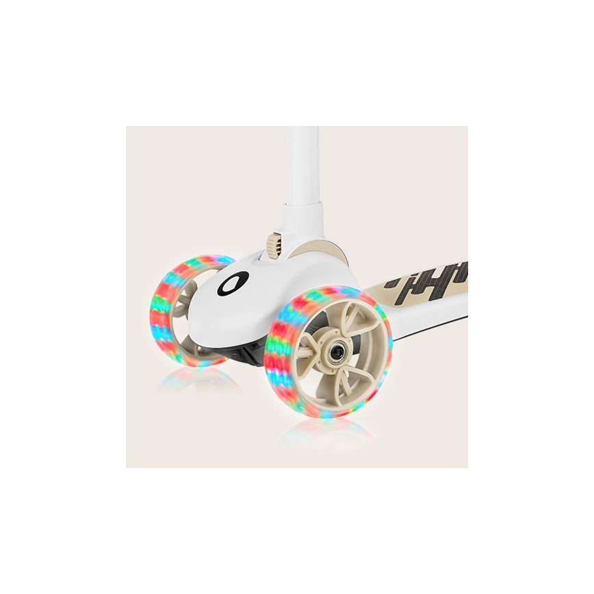 Lionelo - Patinete infantil 2 em 1 FRANKY branco/bege