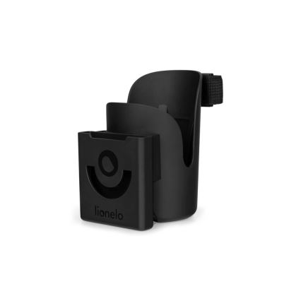 Lionelo - Porta-copos para carrinho de bebé OVE Black Onyx