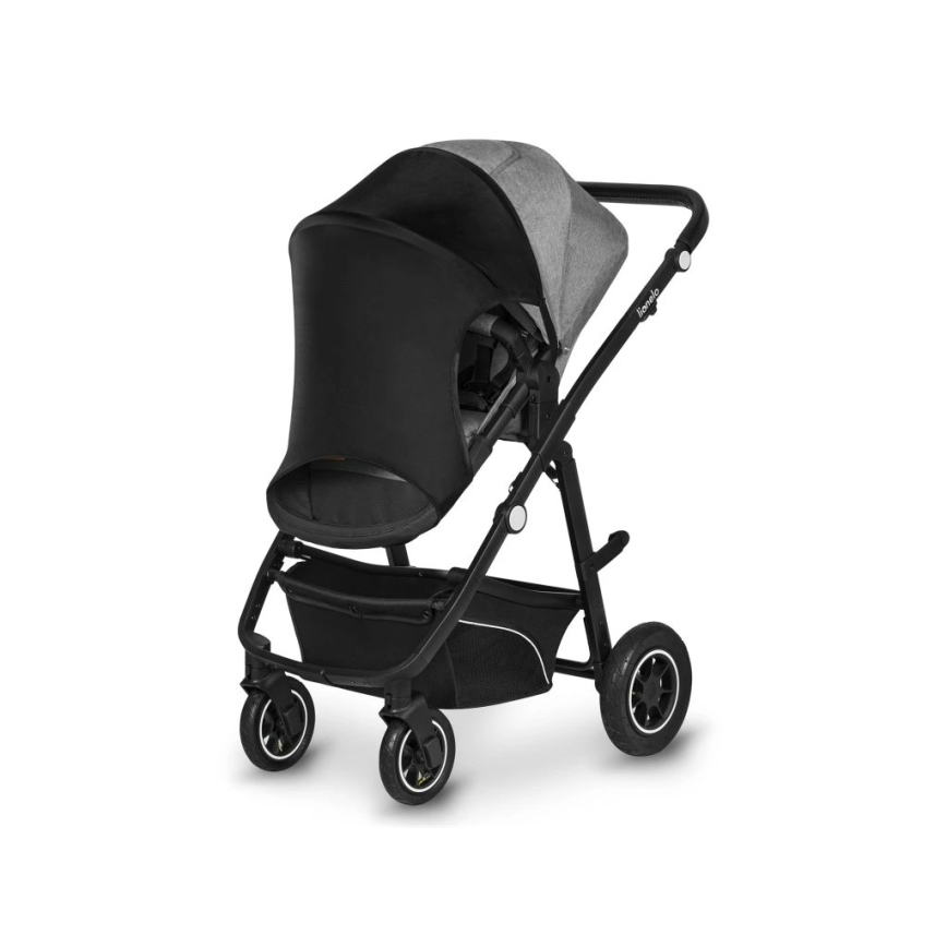 Lionelo - Proteção solar para carrinho de bebé SUN COVER Preto Carbono
