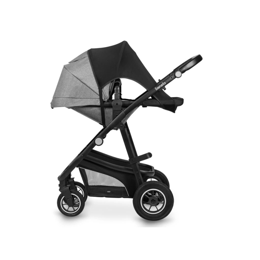 Lionelo - Proteção solar para carrinho de bebé SUN COVER Preto Carbono